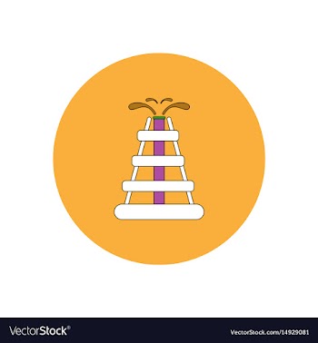 In flat design of oil rig vector image