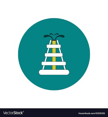 In flat design of oil rig vector image