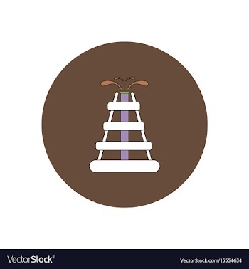 In flat design of oil rig vector image