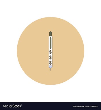 In flat design of pen and vector image