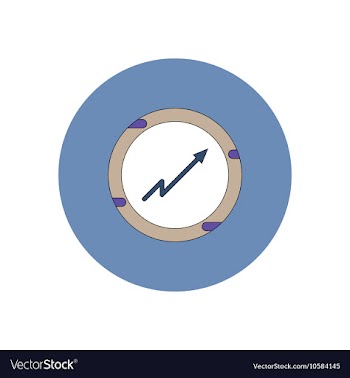 In flat design of progress vector image