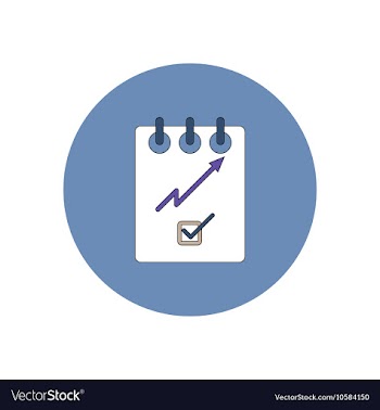 In flat design of progress vector image