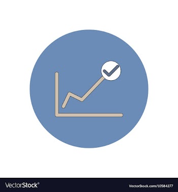 In flat design of progress vector image