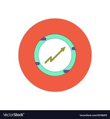 In flat design of progress vector image