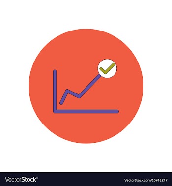 In flat design of progress vector image