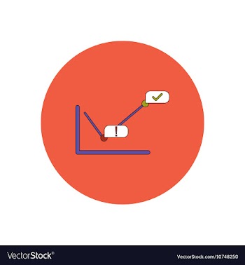 In flat design of progress vector image