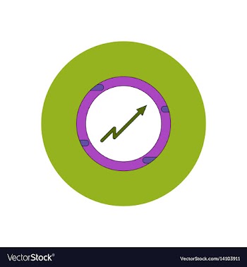 In flat design of progress vector image