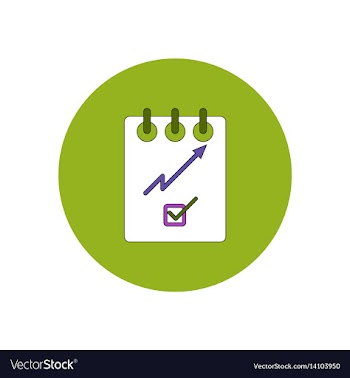 In flat design of progress vector image