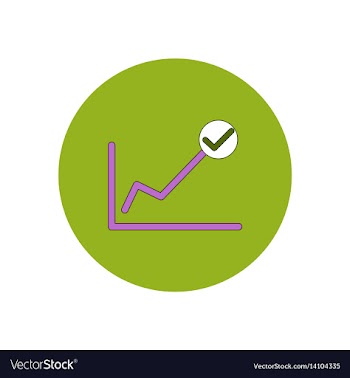 In flat design of progress vector image