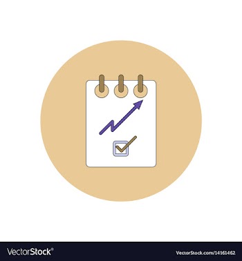 In flat design of progress vector image