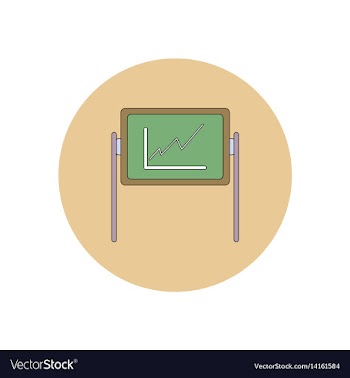 In flat design of progress vector image