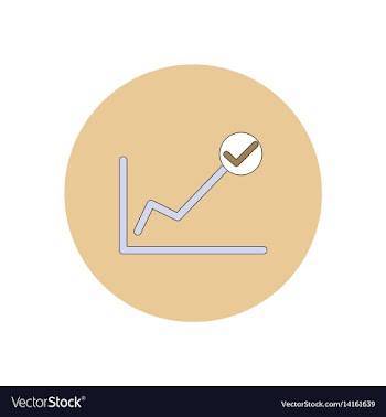 In flat design of progress vector image