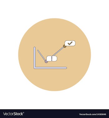 In flat design of progress vector image
