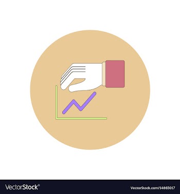 In flat design of progress vector image