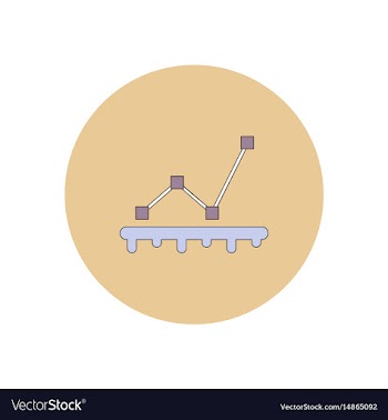 In flat design of progress vector image
