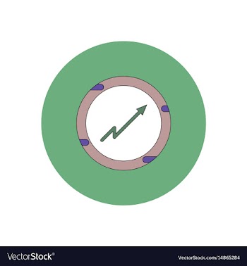 In flat design of progress vector image