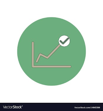 In flat design of progress vector image