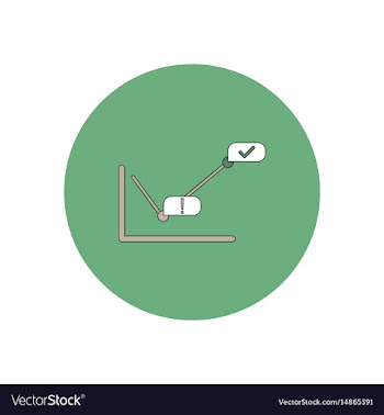 In flat design of progress vector image
