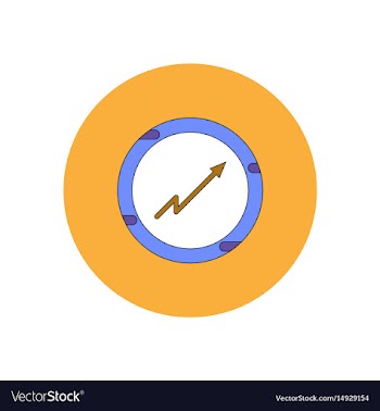 In flat design of progress vector image