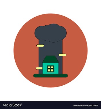 In flat design of rain cloud vector image