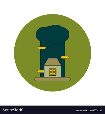 In flat design of rain cloud vector image