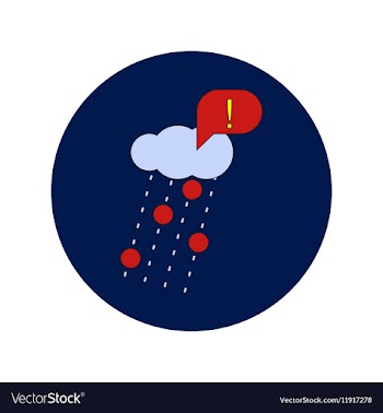 In flat design of rain with vector image