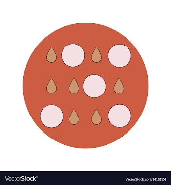 In flat design of rain with vector image