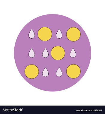 In flat design of rain with vector image