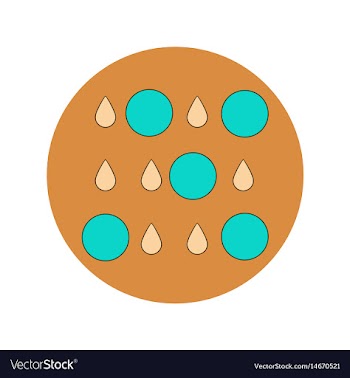 In flat design of rain with vector image