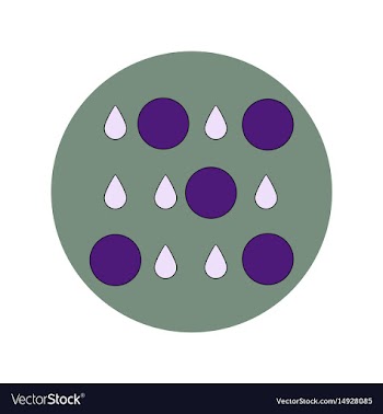 In flat design of rain with vector image