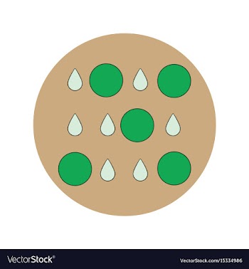 In flat design of rain with vector image