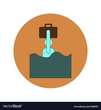 In flat design of refugee in vector image