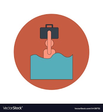 In flat design of refugee in vector image