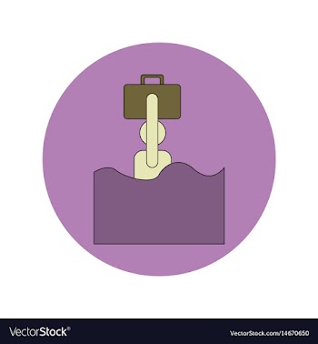 In flat design of refugee in vector image