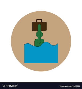 In flat design of refugee in vector image