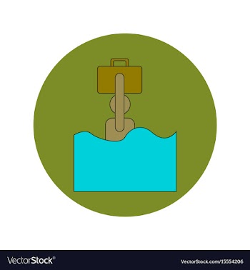 In flat design of refugee in vector image