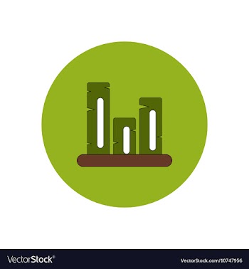 In flat design of retro column vector image