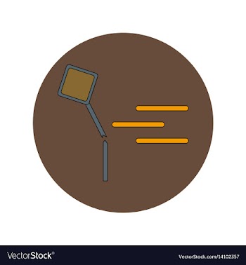 In flat design of road sign vector image