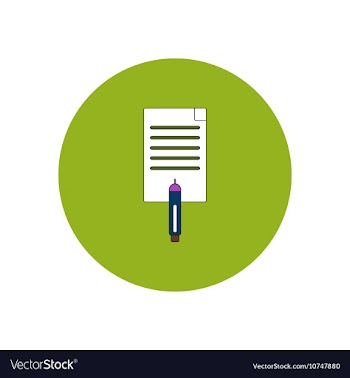 In flat design of sheet of vector image