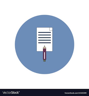 In flat design of sheet of vector image