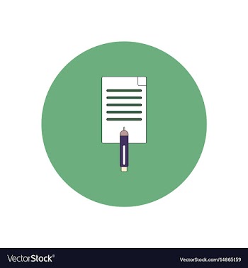 In flat design of sheet of vector image