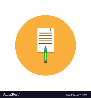 In flat design of sheet of vector image