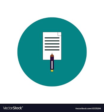 In flat design of sheet of vector image