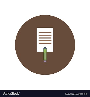 In flat design of sheet of vector image