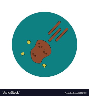 In flat design of space vector image