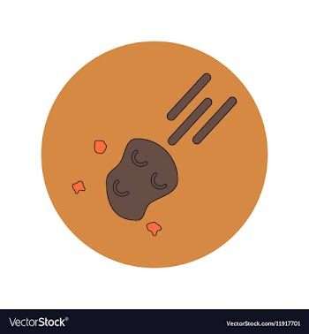 In flat design of space vector image