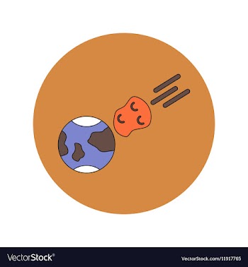In flat design of space vector image