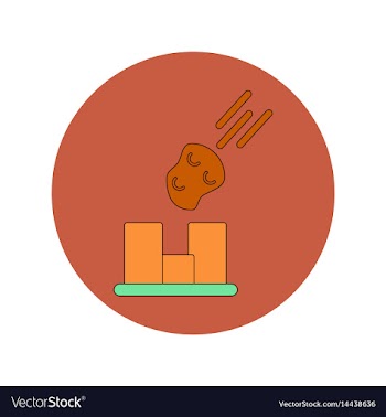 In flat design of space vector image