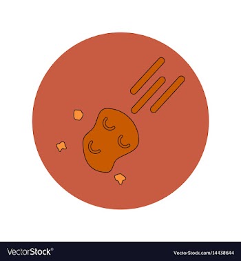 In flat design of space vector image