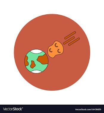 In flat design of space vector image